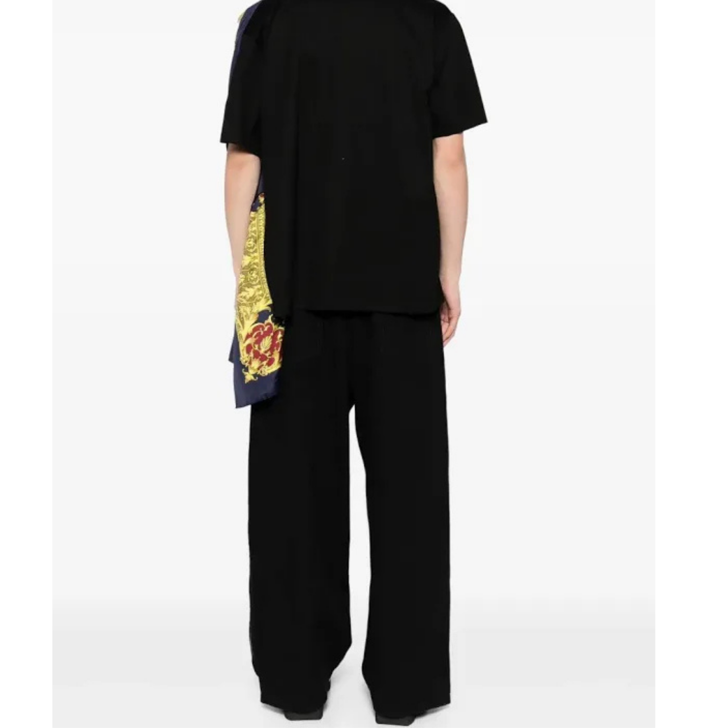 JUNYA WATANABE MAN SCORPIONS PRINTED SCARF TEE BLACK