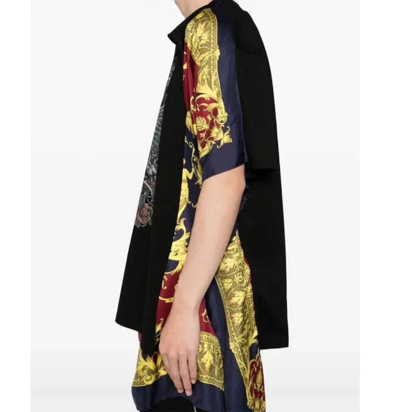 JUNYA WATANABE MAN SCORPIONS PRINTED SCARF TEE BLACK