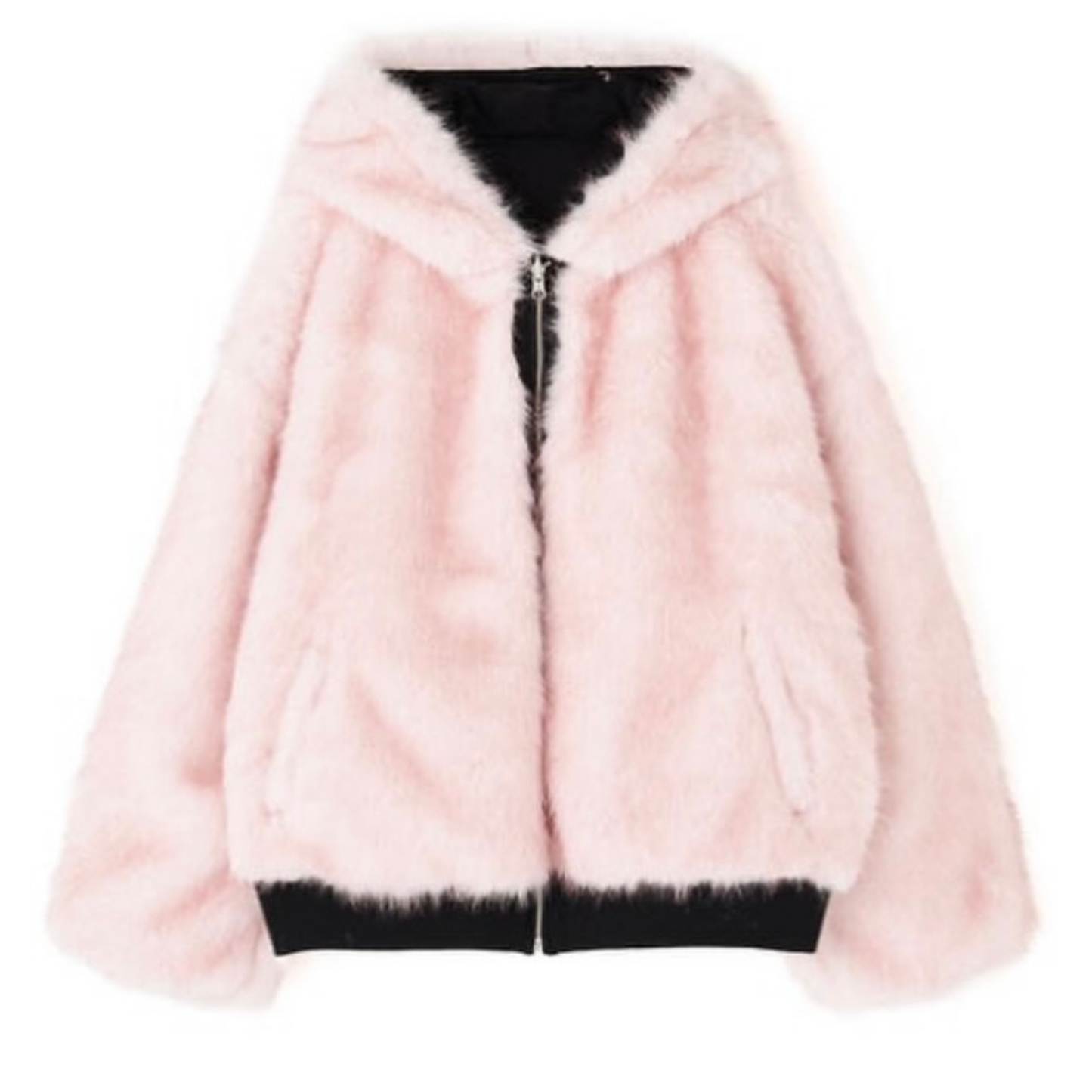 MITSUKI Reversible Fur Hoodie Jacket