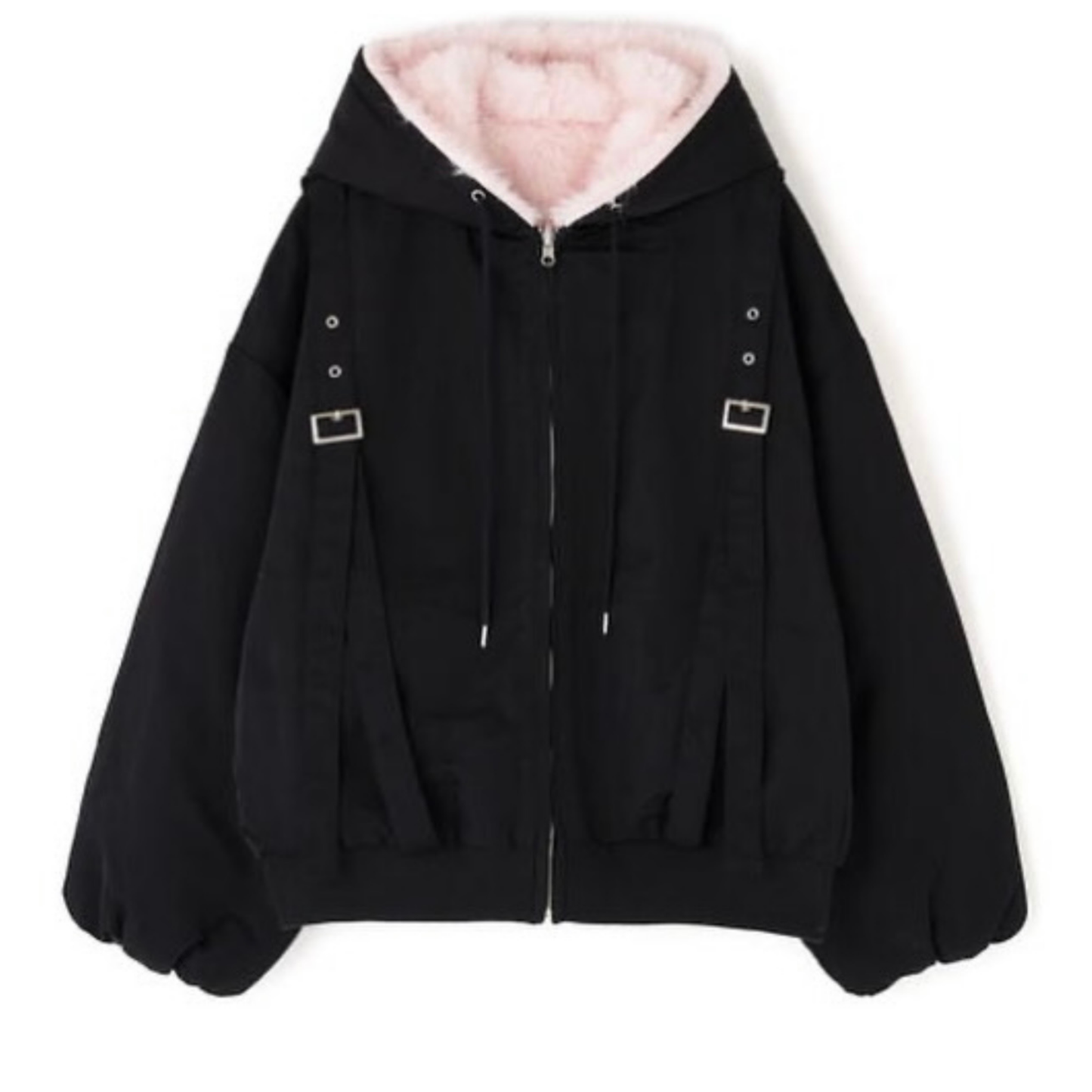 MITSUKI Reversible Fur Hoodie Jacket